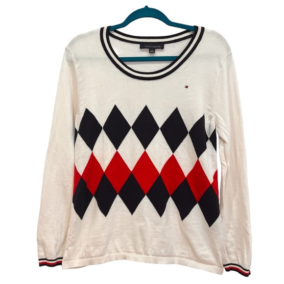 Tommy Hilfiger Sweaters - TOMMY HILFIGER | cream argyle sweater